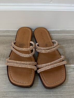 Rhinestone Flat Sandals